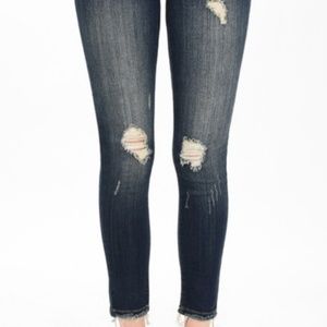 JUDY BLUE CROPPED ANKLE SKINNY JEANS